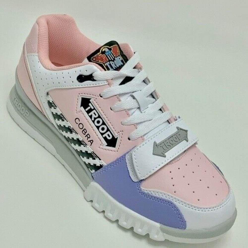 Men's Troop Cobra White | Pink | Lavender Low-Top Sneakers NWT